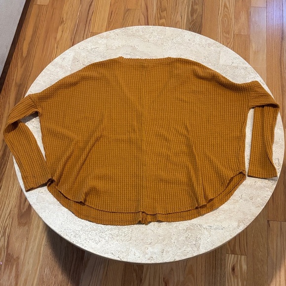 Out From Under/ Urban Outfitters size Small oversized Mustard Button-Up Cardigan - Picture 4 of 4